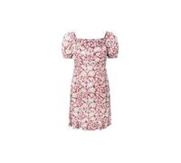 Robe droite fleurie col carré et manches ballons PAVANA Multicolor S