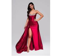 Robe du Soir Miriam Maxi - Ombre - Pour Femme - Bordeaux L