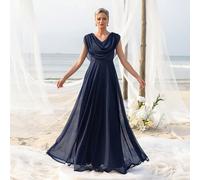 Robe élégante à col volant pour la mère de la mariée, convenant pour une fête de jeune fille à la plage, une robe de mariée de plage, une garden party, un dîner de luxe, la lune de miel, le printemps/
