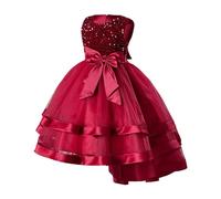 Robe Elegante Enfant Fille - Robe féerique pour Fille - Robe élégante inspirée des Contes Tenue Parfaite pour Les Occasions spéciales Couture Douce et Confortable