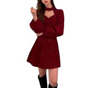 Robe Élégante Femmes Paillettes Maxi Robe Sans Épaules Dénudées Robes De Soirée Élégante Avec Des Paillettes De Style Rétro Des Vêtements Élégant Slim Fit Cocktail Vêtements Pour Noël Nouvel An
