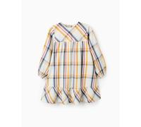 Robe En Coton À Carreaux Brothers & Sisters Beige Clair 4/5A