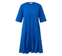 Robe en coton avec col rond et poches latérales femme s.Oliver Bleu 44
