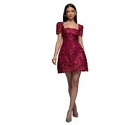 Robe en dentelle femme Goddiva Mini Rouge 42