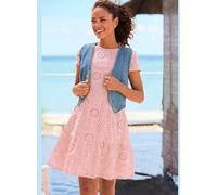 Robe en dentelle robe d'été à encolure ronde haute - Buffalo - mauve MAUVE 48