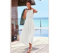 Robe en dentelle robe d'été sans manches avec broderie ajourée - Buffalo - blanc BLANC 48