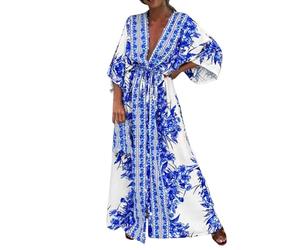 Robe en Gaze De Coton Femme Robe De Ceremonie Fille Robe Longue Blanche Ample Robe De Sorcier Enfant Robe De Plage Dentelle Robe Bustier Longue Ete Tunique Femme Grande Taille
