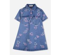 Billieblush – Robe en jean U21817 à manches courtes Bleu 4 ans Fille