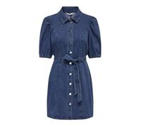 Only Onlvibbe SS Belt DNM Dress MBD Noos Robe en Jean pour Femme, Denim Bleu médium, M