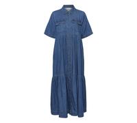 CULTURE Robe-chemise 'CUMona' bleu denim, Taille 42