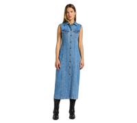 Robe en jean slim long femme Lee Bleu S