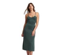 Superdry Studios Jersey Open Back Sleeveless Long Dress Vert M Femme