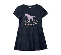 Robe en jersey avec manches bouffantes et dÃ©tails pailletÃ©s fille s.Oliver Bleu 8 ans