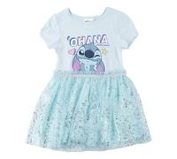 Robe en Jersey Simple pour Fille avec Motif Amusant et Facile à Assortir au Quotidien, Bleu Clair, 10 Ans