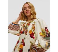 Robe En Lin à Fleurs Alemais Mercado Midi 5604d-multi M