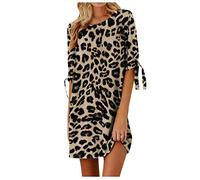 Robe En Lin Femme Été Noire Imprime Manche Courte Dentelle Dress Sexy Épaules Dénudées Col en V Longueur Genou Taille Haute Robe De Plage A-Line Élégante Rétro Robe Été Robe Manche Longue Femme