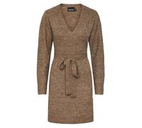 Robe en maille Bestseller A-S Pcellen Ls Wrap Knit Dress Noos BC, couleur Fossil, pour femme L