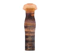 Robe en maille femme Guess Beach Sunset Marron L