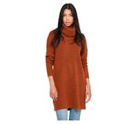 Robe en maille Only Onljana L-S Cowlnck pour femme - Marron XS