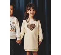 Robe en molleton fille écru 5A