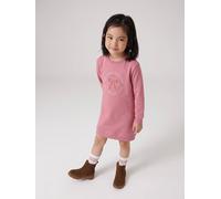 VERTBAUDET Robe Fille Molleton Col Rond Manches Longues