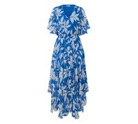 Robe en mousseline avec imprimÃ© all-over et dÃ©tail smockÃ© femme s.Oliver Bleu 32