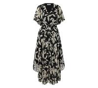 Robe en mousseline avec imprimÃ© all-over et dÃ©tail smockÃ© femme s.Oliver Noir 36