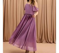 Robe en mousseline pour filles, piano de luxe Top de gamme, robe pour représentation de violon, cérémonie de remise des diplômes, Noël, récital de chorale/orchestre 8Y,9Y,10Y,11Y,12YUnicoloreMousselin