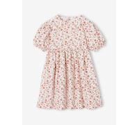 Robe en seersucker fille rose pâle 12A