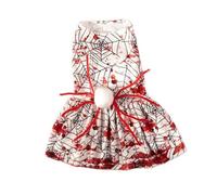 Robe en Toile d ' araignée de Sang pour Chiens et Chats, Costume d ' Halloween pour Animaux de Compagnie, Facile à Porter, Costume de Cosplay pour Animaux de Compagnie, Accessoires de Festival, Tenue