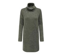 Robe en Tricot à Manches Longues Mini Robe col roulé Coupe régulière Pull Encolure Ronde mi-Longue JDYELANOR, Couleurs:Olive, Taille:XS
