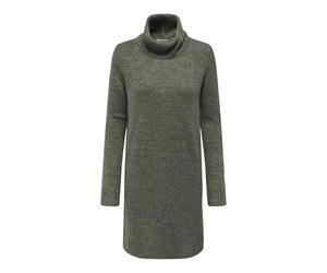Robe en Tricot à Manches Longues Mini Robe col roulé Coupe régulière Pull Encolure Ronde mi-Longue JDYELANOR, Couleurs:Olive, Taille:XS