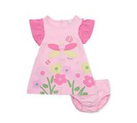 Robe En Tricot Avec Bloomer Pour Bébé Avec Motif Libellule Rose 6/9M(67/71)