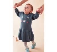 Robe en tricot, vert foncé 1M