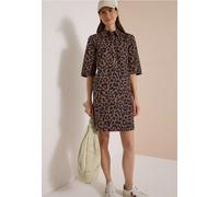 Cecil Robe Longueur Genou en Velours côtelé avec Motif Lion Creamy Moka XL