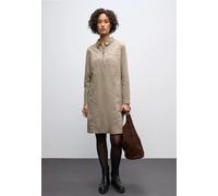 Street One Robe en Velours côtelé avec Fermeture éclair - Beige - 46