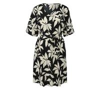 Robe en viscose mÃ©langÃ©e avec imprimÃ© all-over et ceinture en tissu femme s.Oliver Noir 34