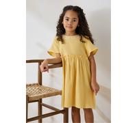 Robe enfant en gaze de coton camila jaune 36M(97CM)