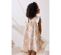 Robe Enfant En Gaze De Coton Praline Peche 4A