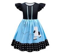 Robe Enfant Fille - Robe pour Enfant des années 1950 - Élégante Tenue Dressage rétro inspirée des Sock Hop pour Filles Travel Friendly et Pratique