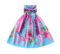 Robe Enfant Filles Chic et Elegant sans Manches Robe Anniversaire Formel fête Mariage Baptême Demoiselle d'honneur Communion Robes Fleur Robes Pageant Fête de Mariage Dress Pas Cher 2-15 ans