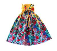 Robe Enfant Filles Chic et Elegant sans Manches Robe Anniversaire Formel fête Mariage Baptême Demoiselle d'honneur Communion Robes Fleur Robes Pageant Fête de Mariage Dress Pas Cher 2-15 ans