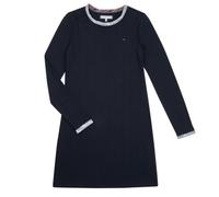 Robe enfant filles Tommy Hilfiger TOMMY TAPE RIB DRESS Marine 12 ans