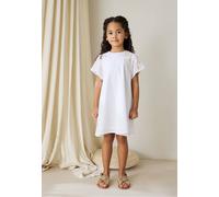 Robe enfant poésie d'été blanc 4A(104CM)