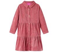 Robe Enfants à Manches Longues Tout-petits Velours Côtelé Rose Ancien 116 vidaXL