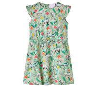 Robe Enfants à Manches Vêtement Imprimé Licorne et Plantes Kaki Clair 128 vidaXL