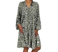 Robe été Femme Mi Longue Chic Et Elegant Robe Longue Femme Maxi Imprimé Papillon d'Été Floral Grandes Tailles Boheme sans Manche avec Poches de Plage Cocktail l'été Grande Taille Robe de Mariage