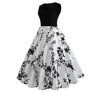 Robe Ete Femme Mi-Longue Chic - Rockabilly Vintage Robe Sexy RéTro AnnéE 50S Pin-Up Robe Espagnole Fashion Halloween Costume Dress