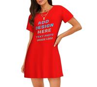 Robe Ete Femme Personnalisable - avec Photo Texte pour CréEr Votre Robe Unique - PersonnaliséE Choisissez Votre Image - Cadeau Unique pour Femme S