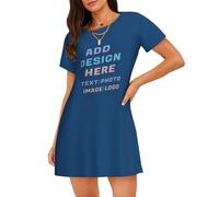 Robe Ete Femme Personnalisable - avec Photo Texte pour CréEr Votre Robe Unique - PersonnaliséE Choisissez Votre Image - Cadeau Unique pour Femme 3XL